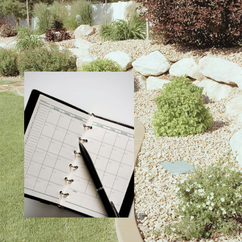 Scheduling a spring project with a hardscape contractor in Des Moines to ensure priority site preparation.